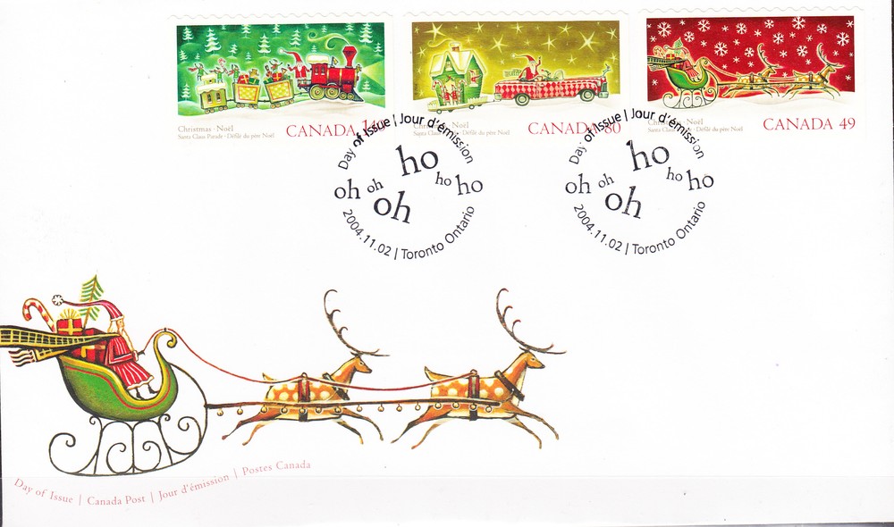 W CANADA 2069-2071FDC CHRISTMAS