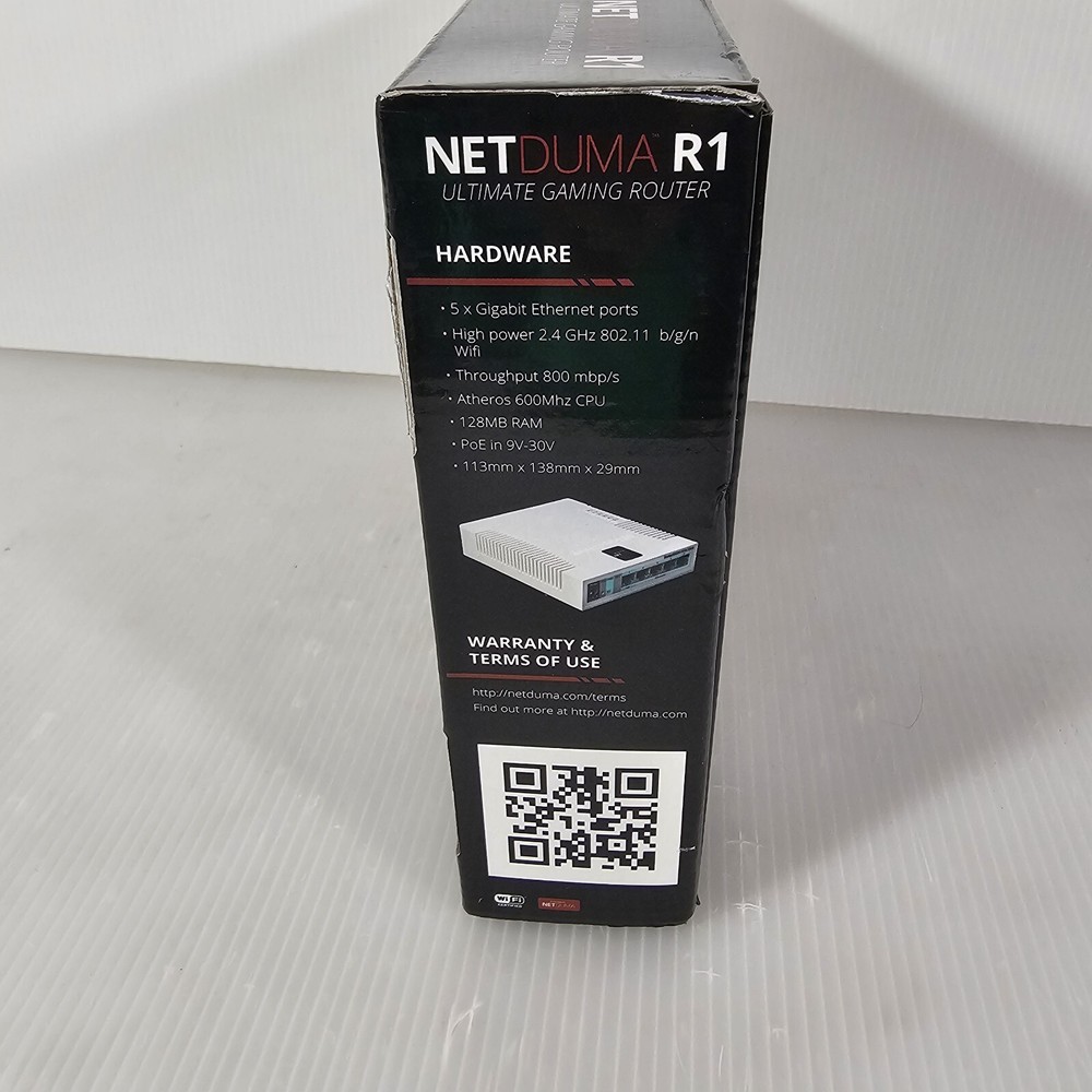 Netduma R1 Ultimate Gaming Router, Dominate Lag, NEW