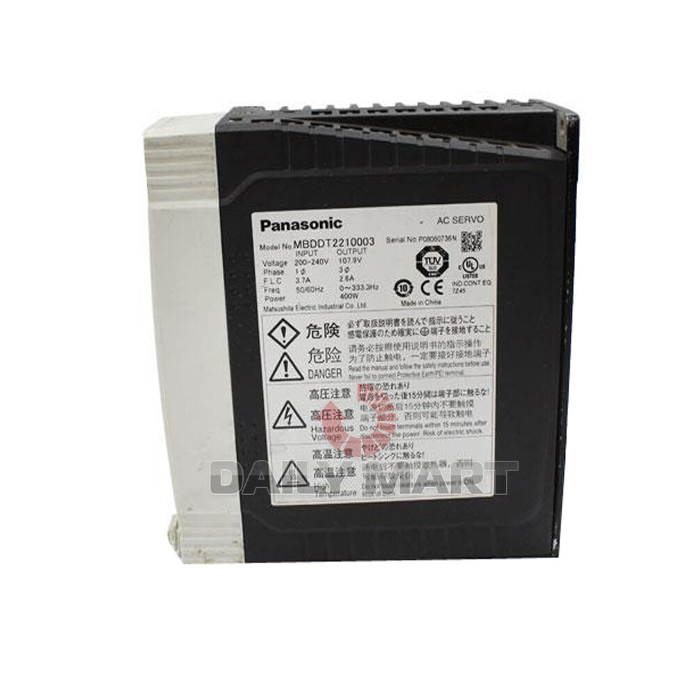 New In Box PANASONIC MBDDT2210003 Servo Driver