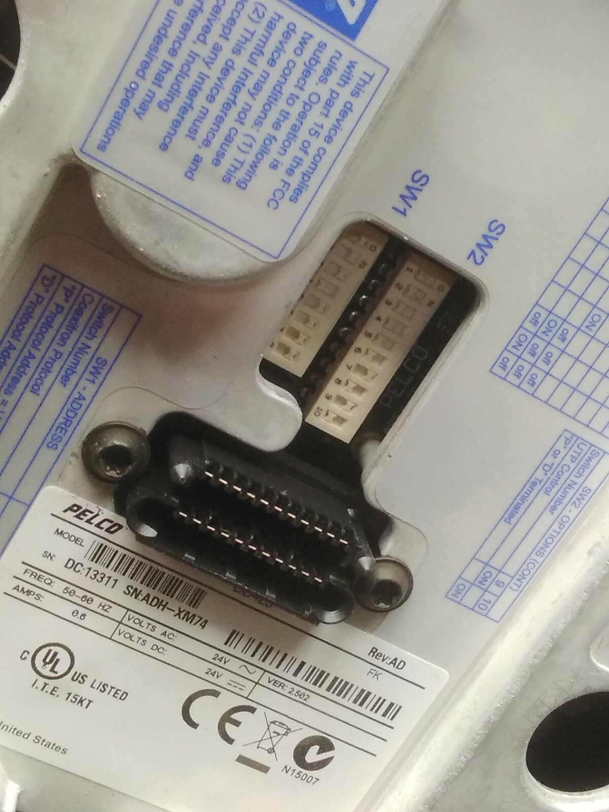 Pelco DD423 Dome Camera Only