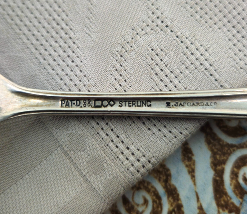 Dominick & Haff Rococo 1888 Large Asparagus Serving Fork 9 ⅛" Silverware Cutlery