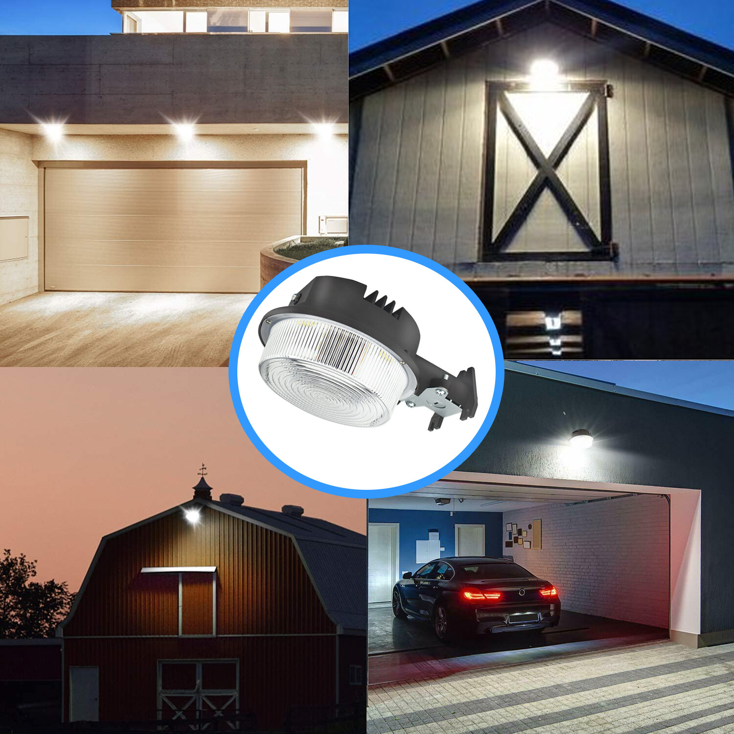 75W Outdoor Dusk to Dawn LED Wall Light – Area,Street,Garage,Barn,Security Light