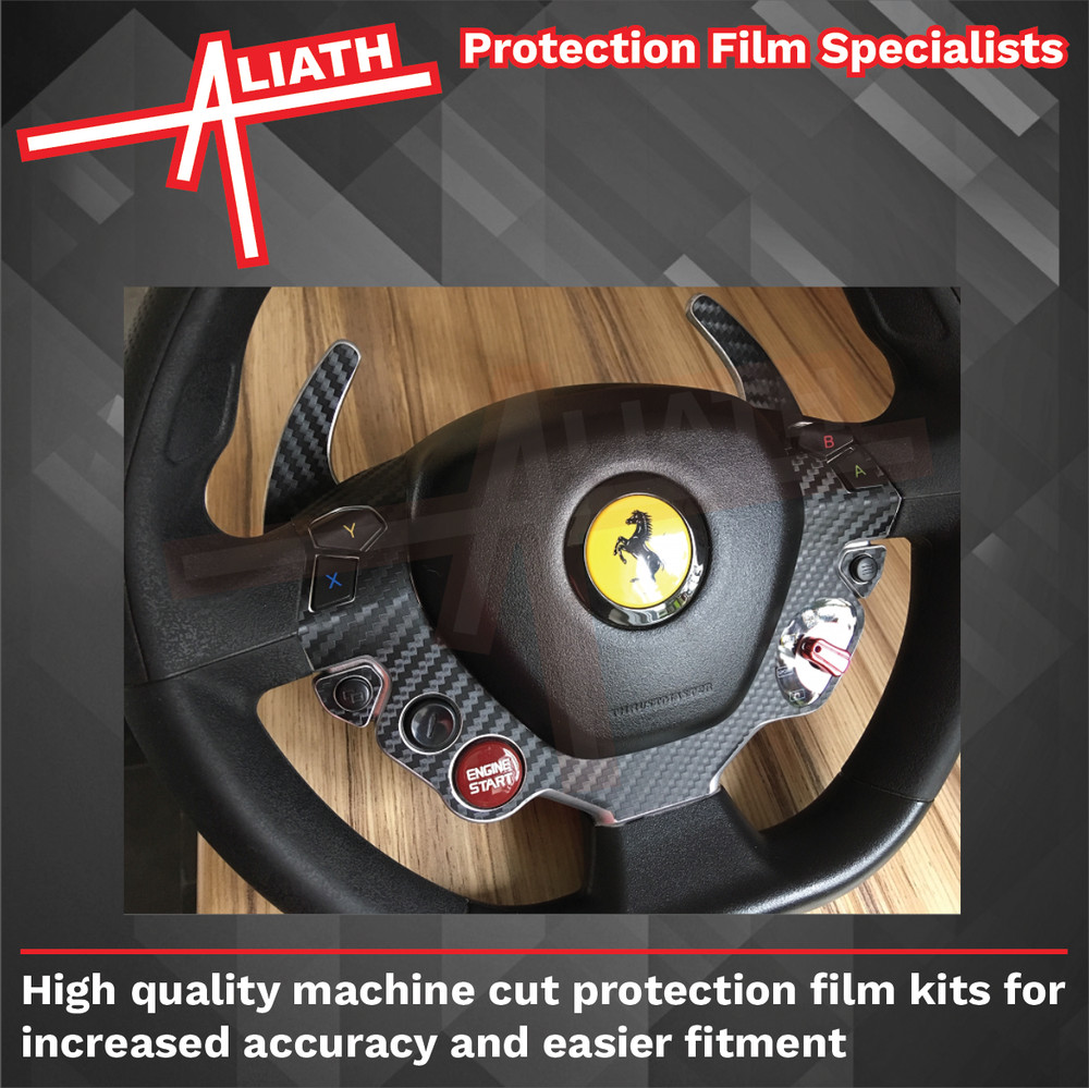 Fits Thrustmaster 458 Steering Wheel CARBON Styling Scratch chip Protection Kit