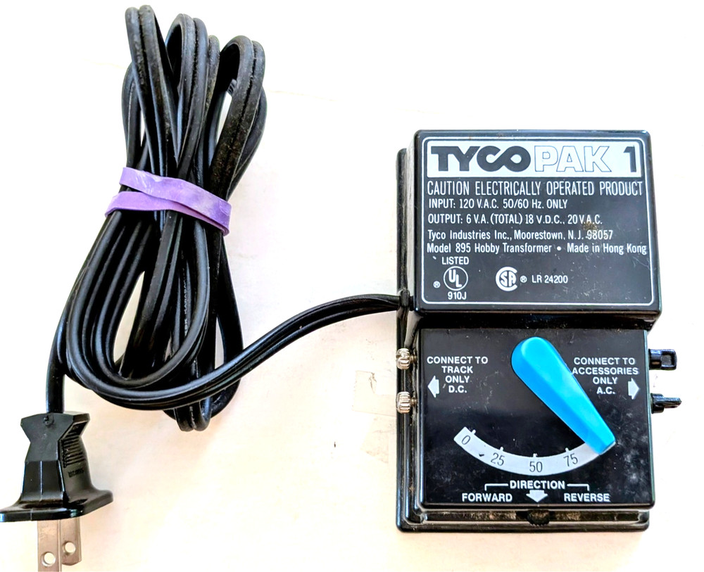 TYCO PAK 1 Model 895 Hobby Transformer