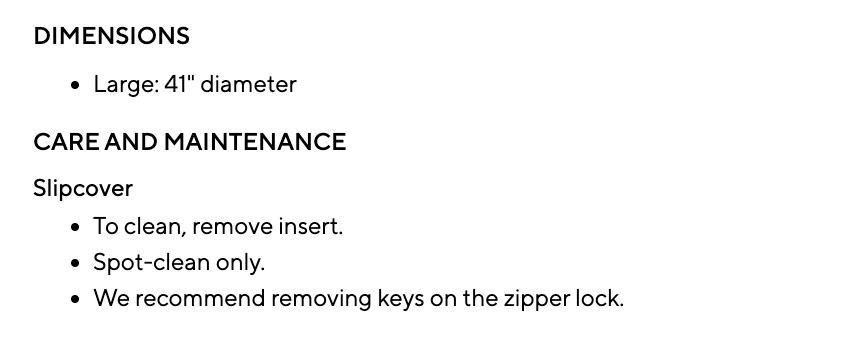 Pottery Barn Teen Chunky Boucle Gray Bean Bag LGE Slipcover only NEW w/tags $149