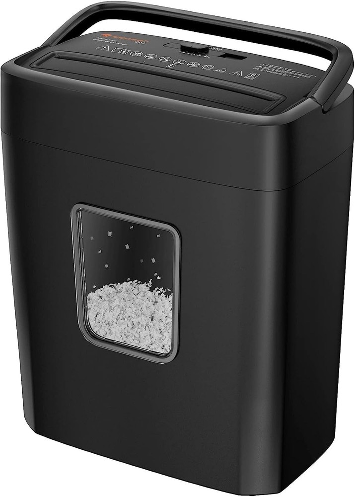 Quiet 6-Sheet Micro Cut Shredder with Automatic Stop - Home Office Essential