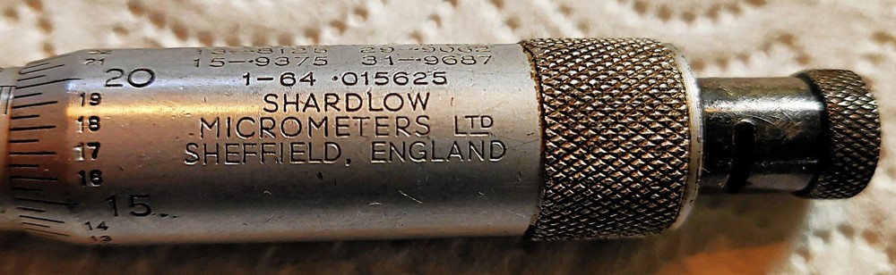 Shardlow 3" - 4" OD Micrometer