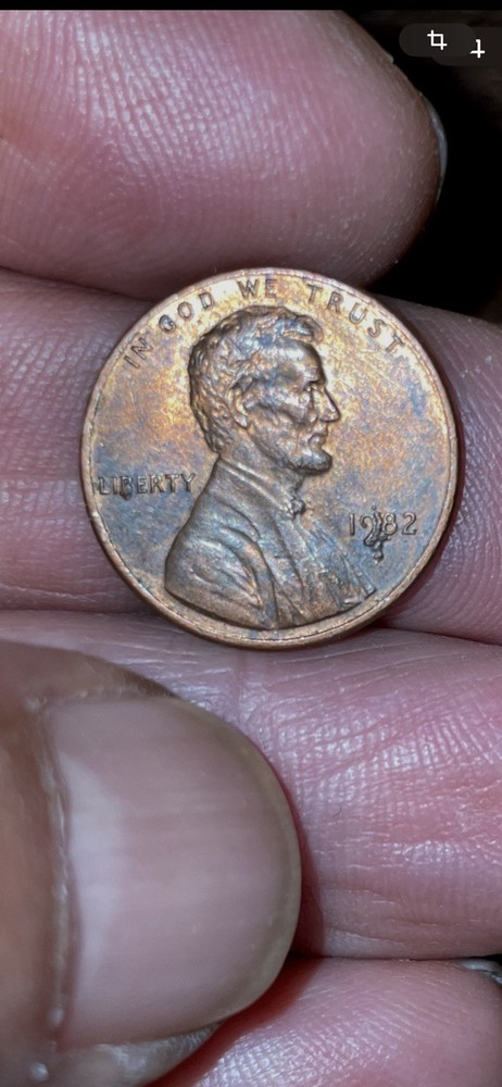 1982 Error Penny, On Date