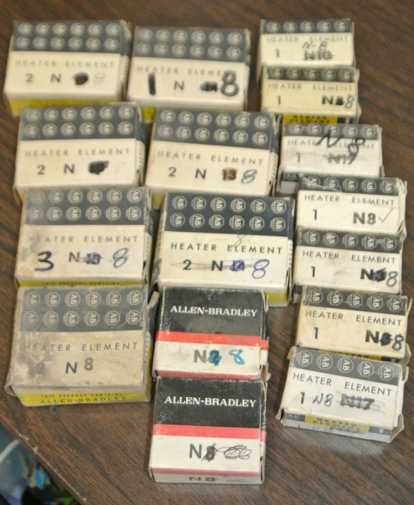 ALLEN-BRADLEY N8 THERMAL OVERLOAD HEATER ELEMENTS / EACH
