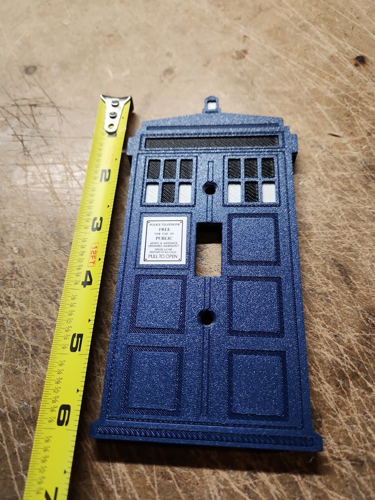 Tardis Light Switch Classic (3d printed)