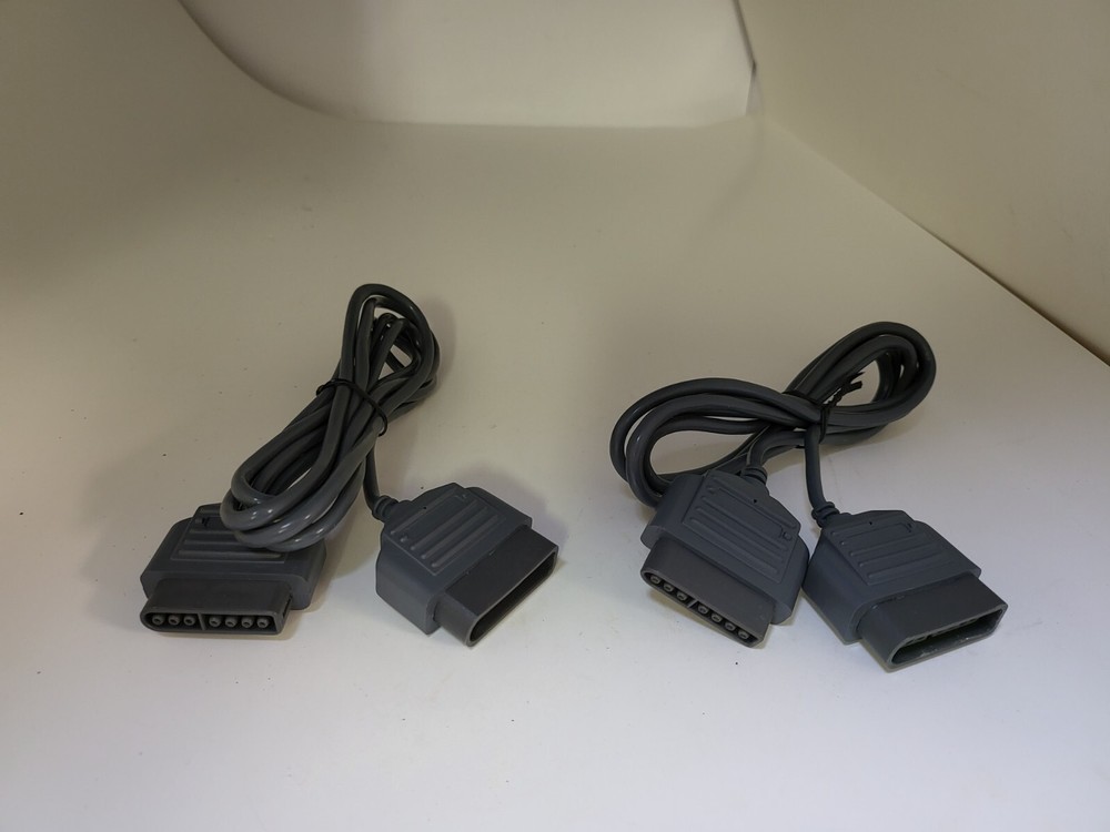 2 NEW SNES High Quality Super Nintendo Controller Extension Cable by Performance
