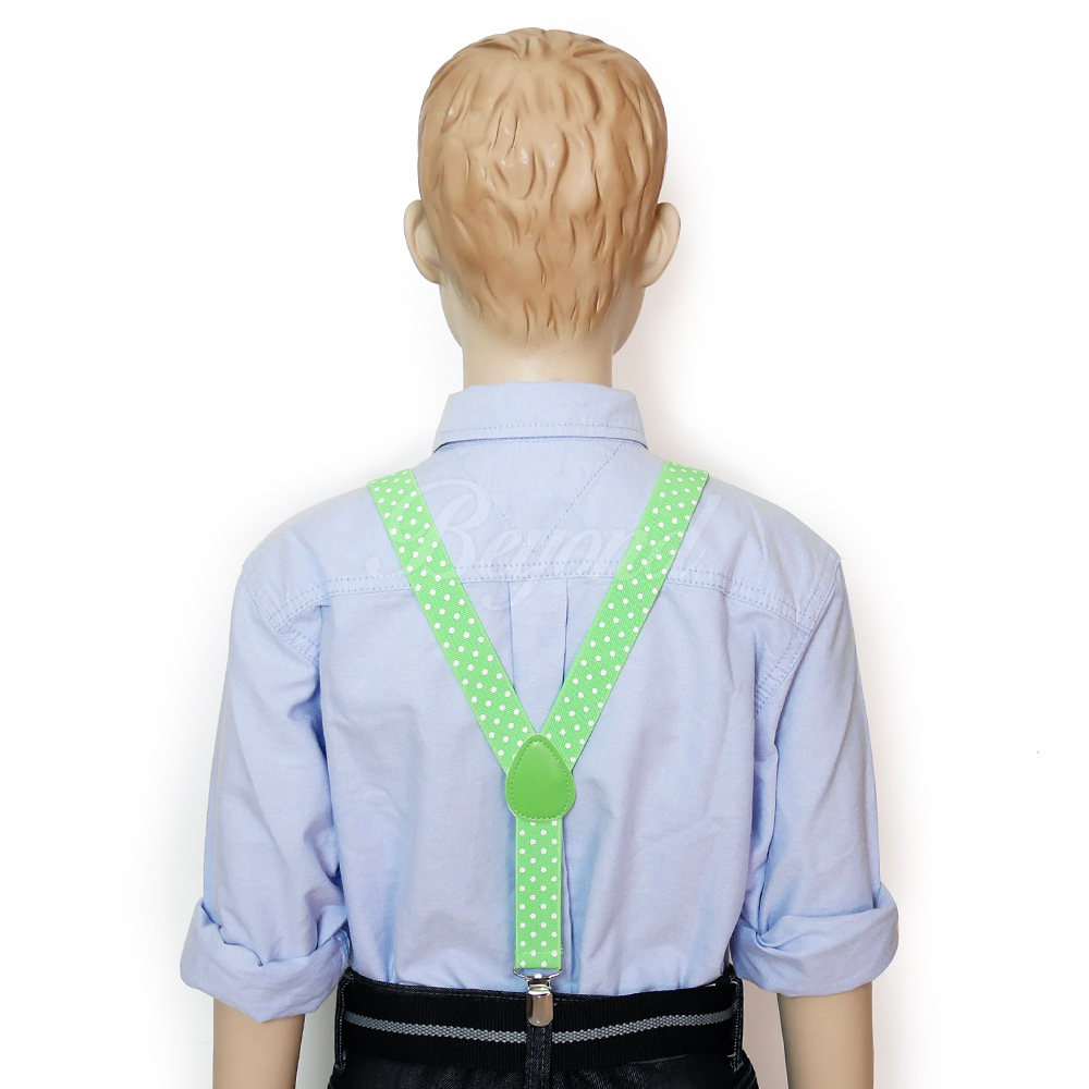 Children Kids Boys Girls Suspender & Bowtie Matching Colors Set NEW