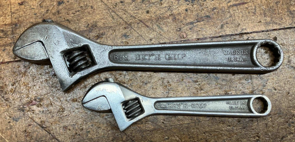 Danielson Bet'r Grip Adjustable Wrenches 6" & 4"