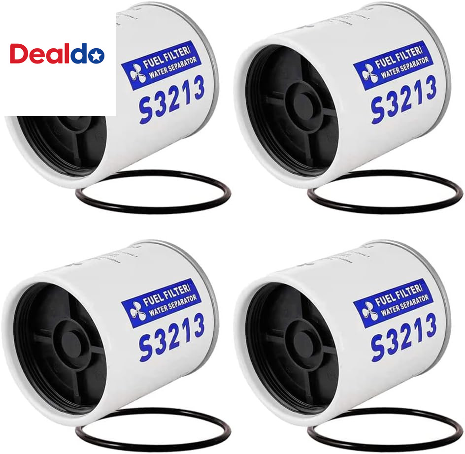 4PCS S3213 Fuel Filter Marine Fuel Water Separator Replacement for Marine Outboa