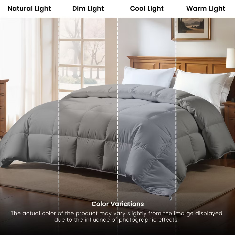Twin Comforter Ultra Soft Hypoallergenic Breathable Solid 1Pc Comforter Durable