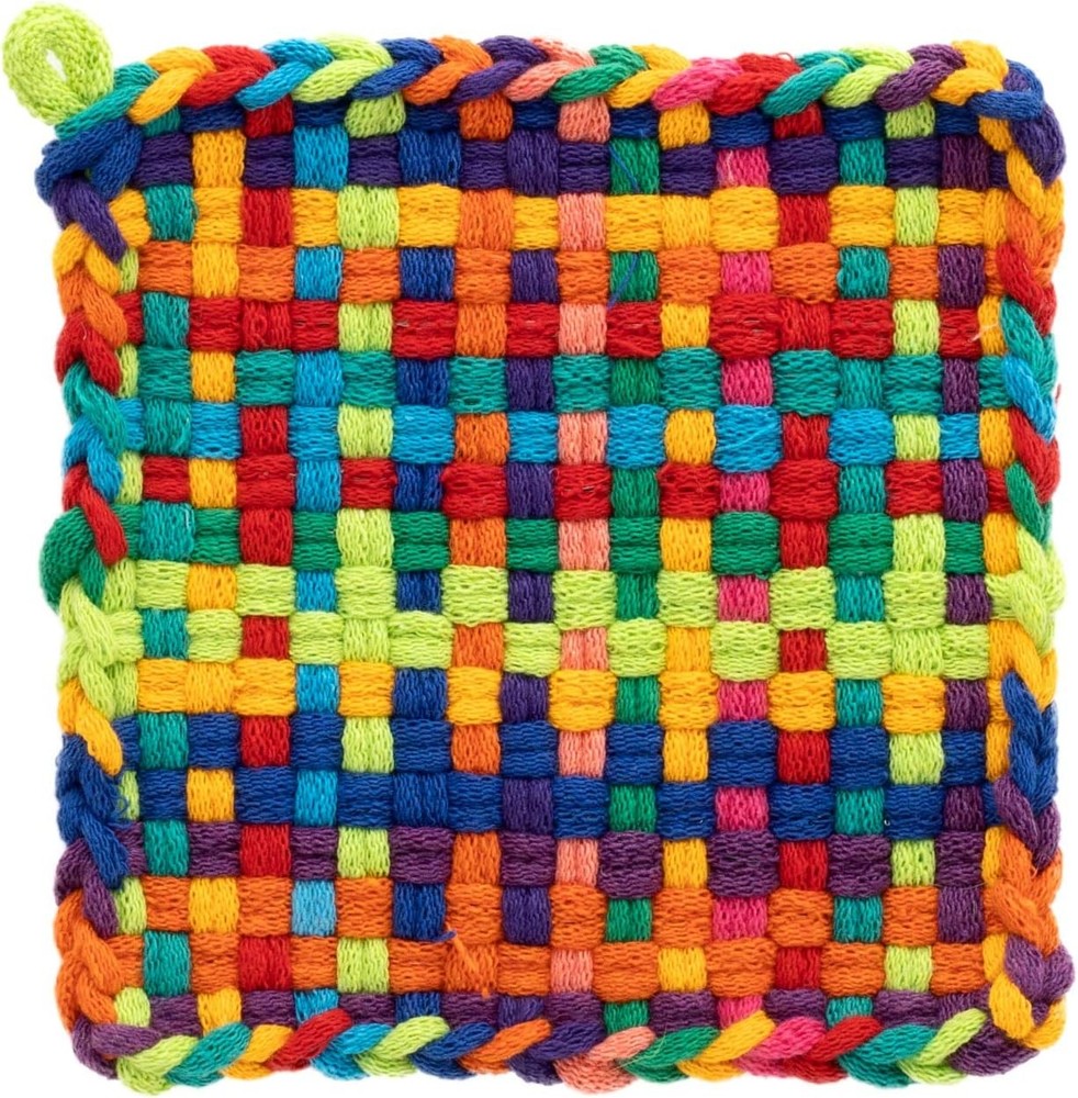 Friendly Loom | 7” Traditional-Sized Multicolor Potholder Weaving Loops |...