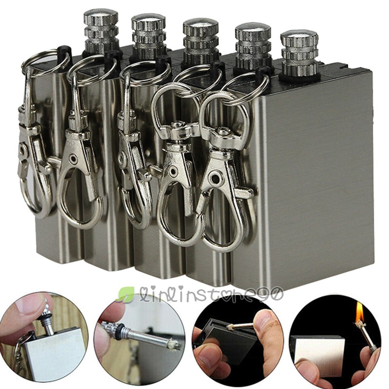 5PCS Waterproof Permanent Match Lighter Endless Match Survival Camp Fire Starter