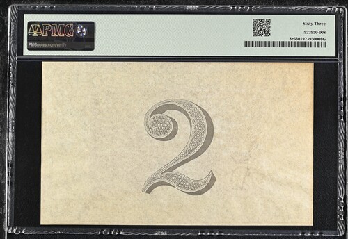 DANISH WEST INDIES 2 Dalere 1898 Remainder -PMG 63 - RARE