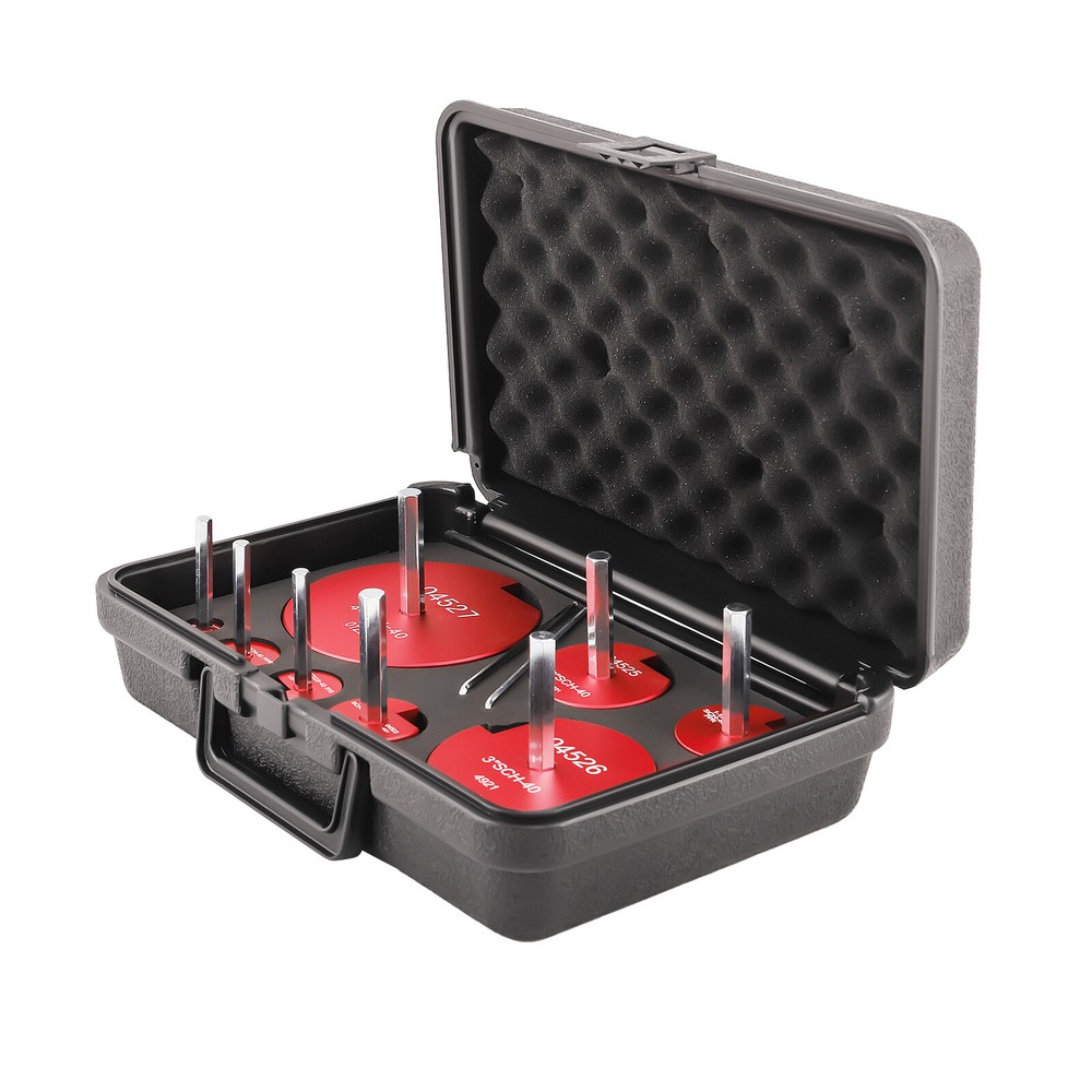 8x PVC Pipe Reamer Set W/ 1/2" Socket Fitting Saver for ABS Ventilation Pipe Red