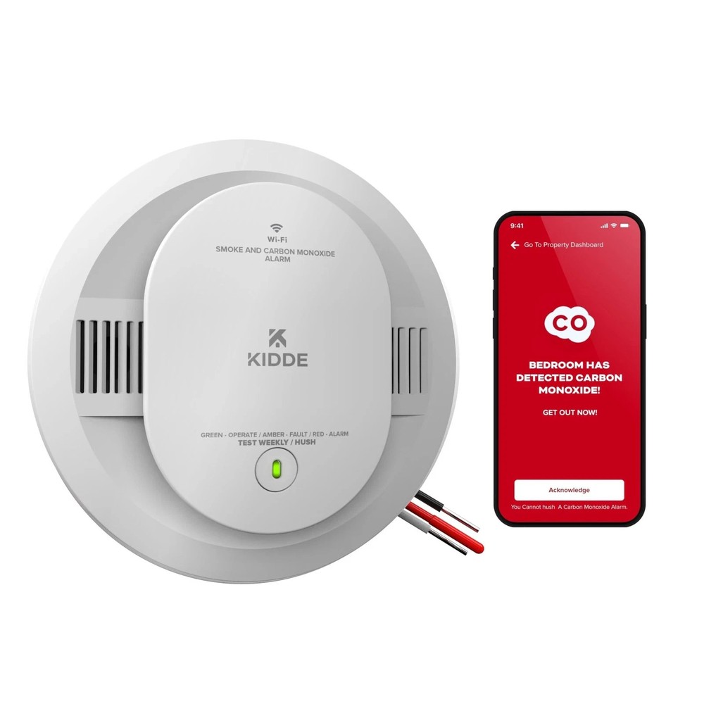 Kidde Hardwired Kidde App Enabled Smart Smoke and Carbon Monoxide Detector, A...