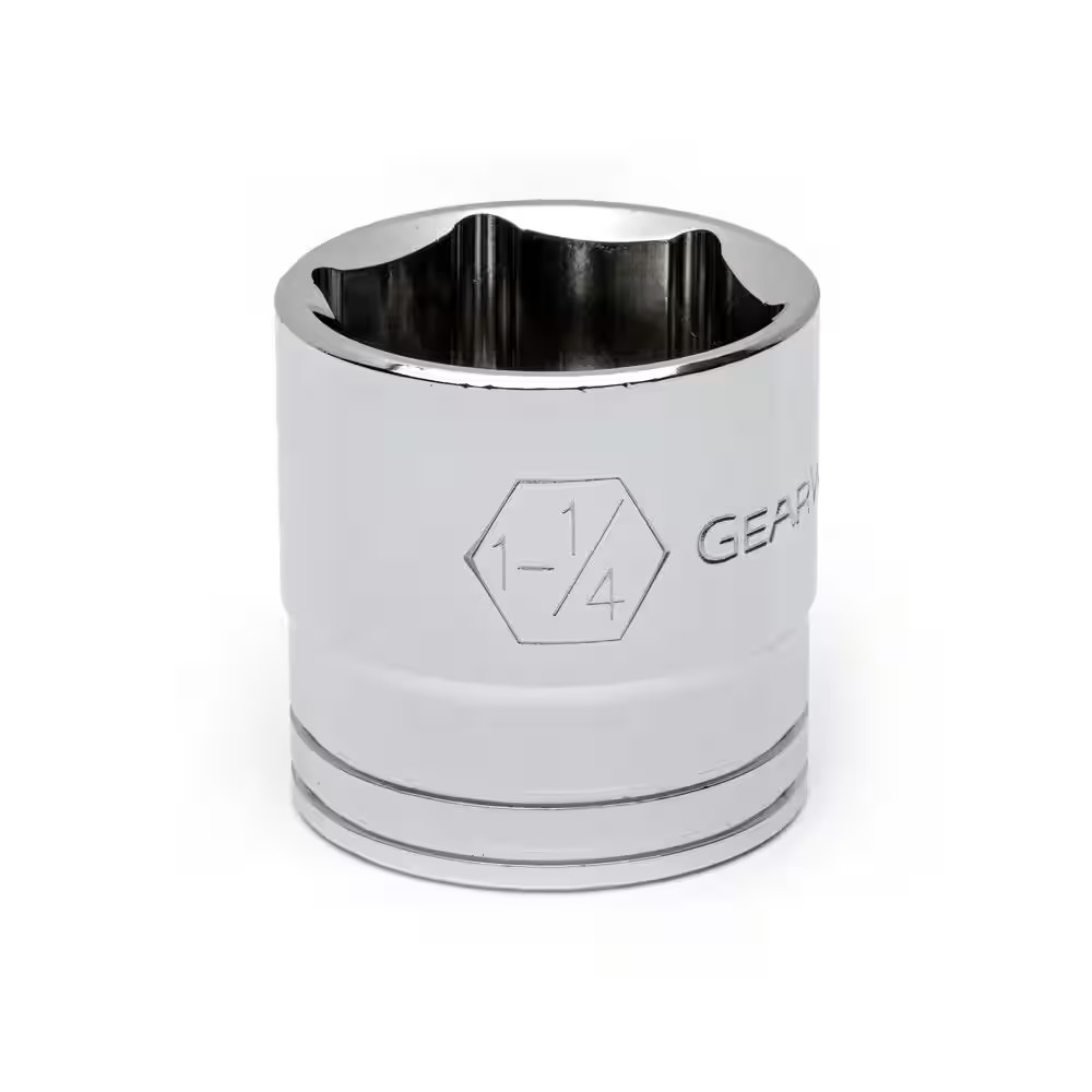 1/2 In. Drive 6-Point SAE Standard Socket 1-1/4 In.