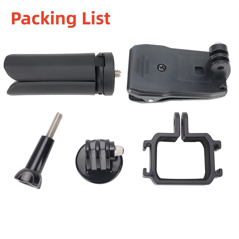 For DJI OSMO Pocket3 Camera Adapter Mini Bracket Extension Bezel w/Backpack Clip