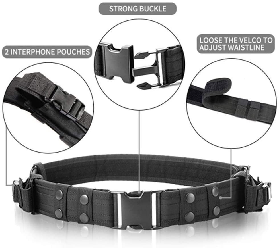 U.S Tactical Vest Military Police Airsoft Hunting Combat Training Gear Black