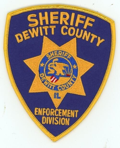 ILLINOIS IL DEWITT COUNTY SHERIFF NICE SHOULDER PATCH POLICE