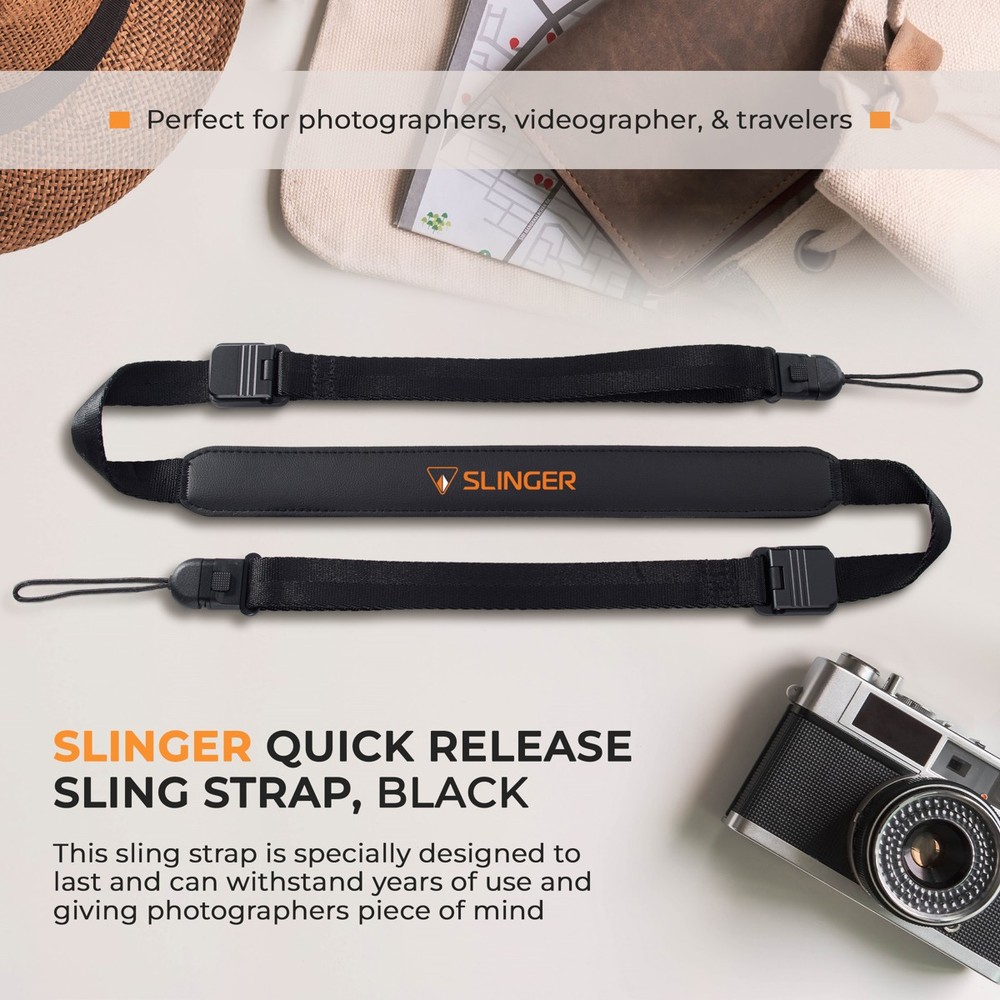 Slinger Quick Release Sling Strap, Black