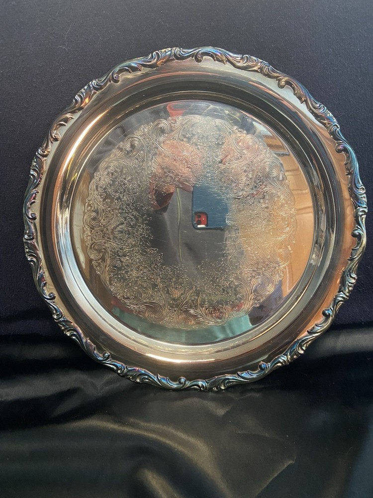 Vintage International Silver Company 13" Silver Plated Tray in Original Box
