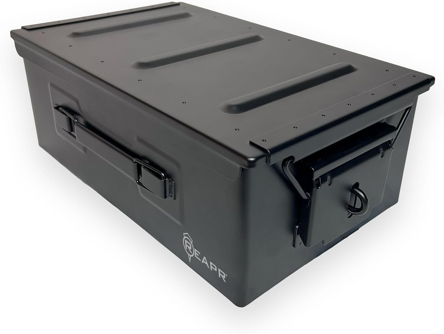 Reapr Steel Ammo Can, Heavy Duty Locking Metal Ammo Storage Box, Airtight and Wa