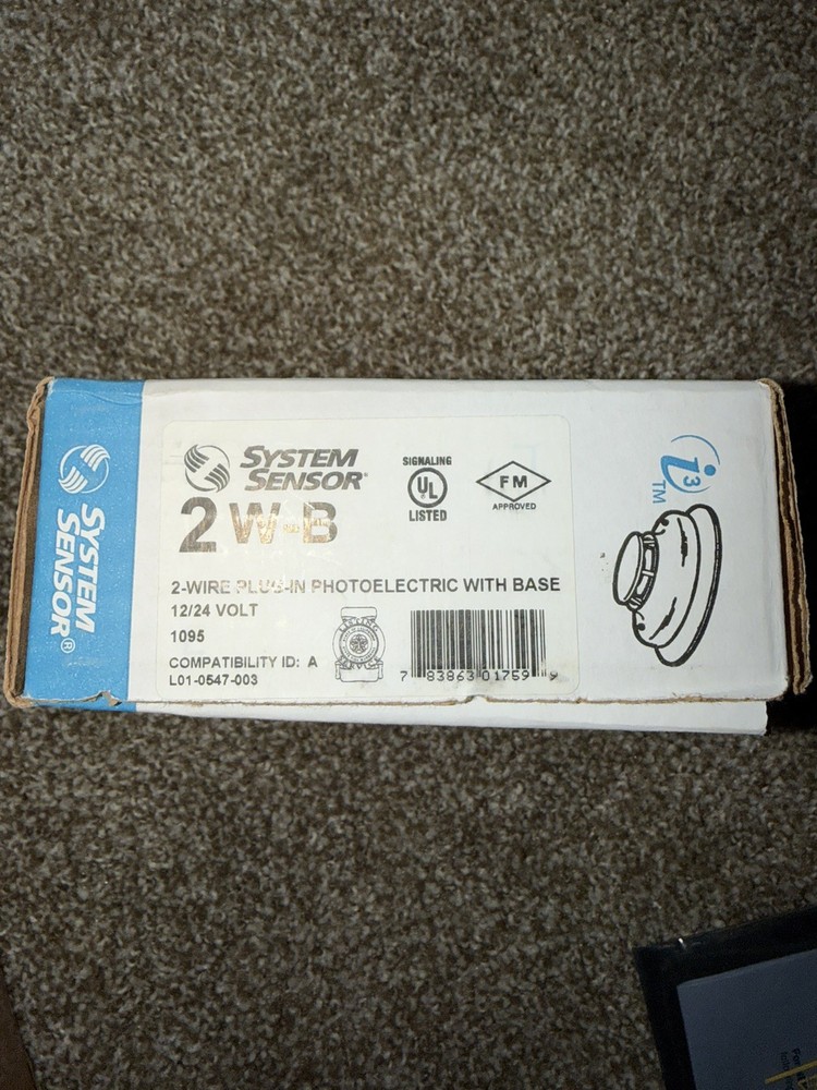 System Sensor 2W-B Smoke Detector 2-Wire White