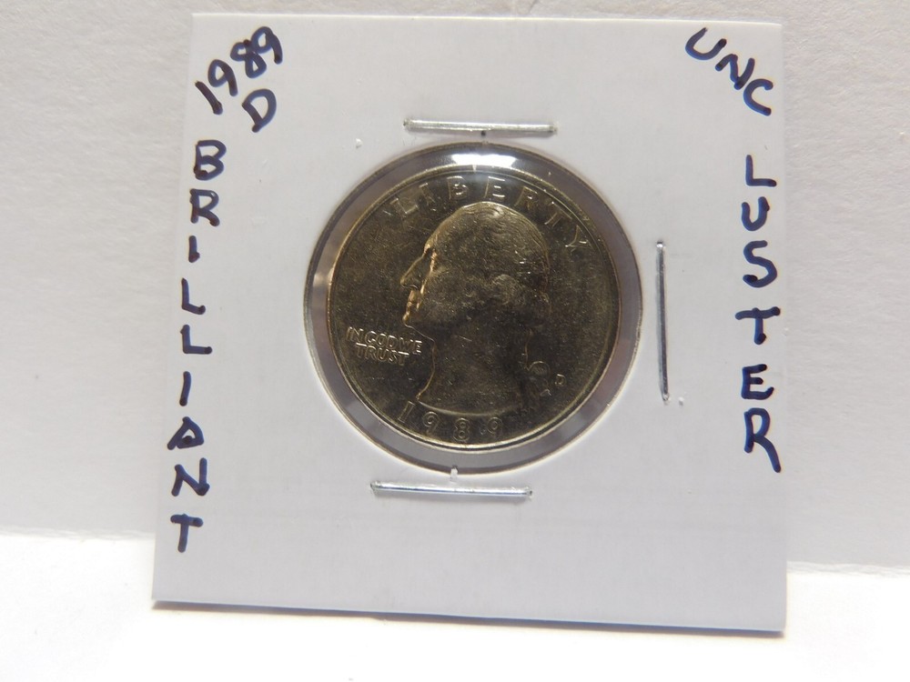 1989 D UNCIRCLATED  WASHINGTON QUARTER