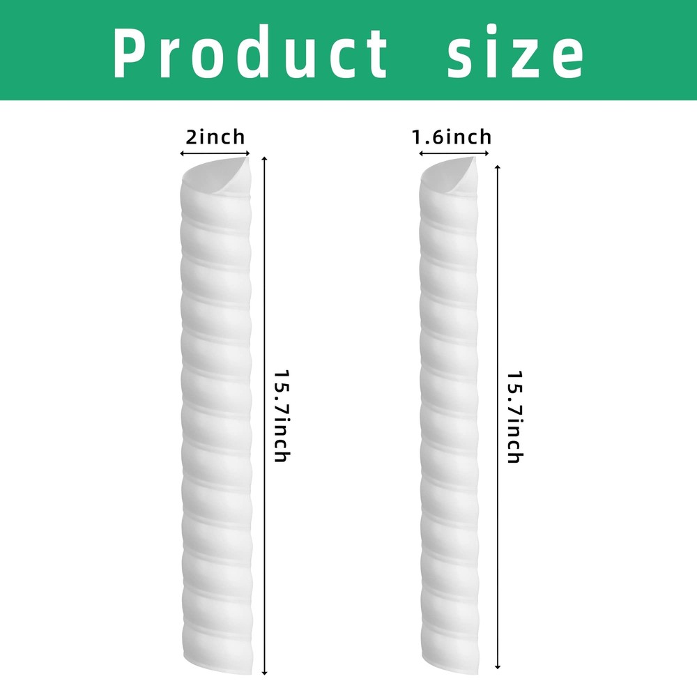 6 Pcs Plastic Spiral Tree Trunk Protector Tree Bark Wrap Guard Protect From Deer