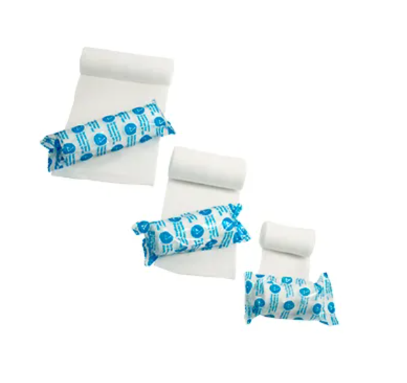 Stretch Gauze Bandage Roll Different Sizes, Individually Wrapped &