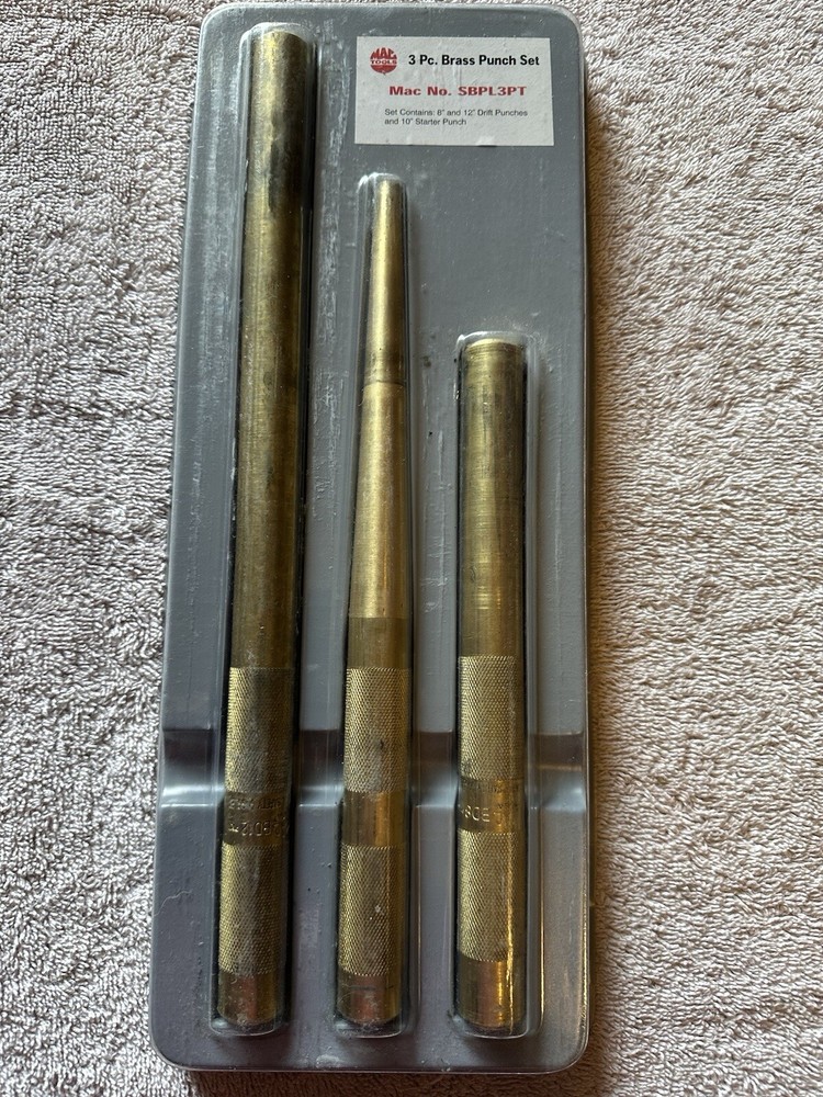 Mac Tools Three Piece Brass Punch Set