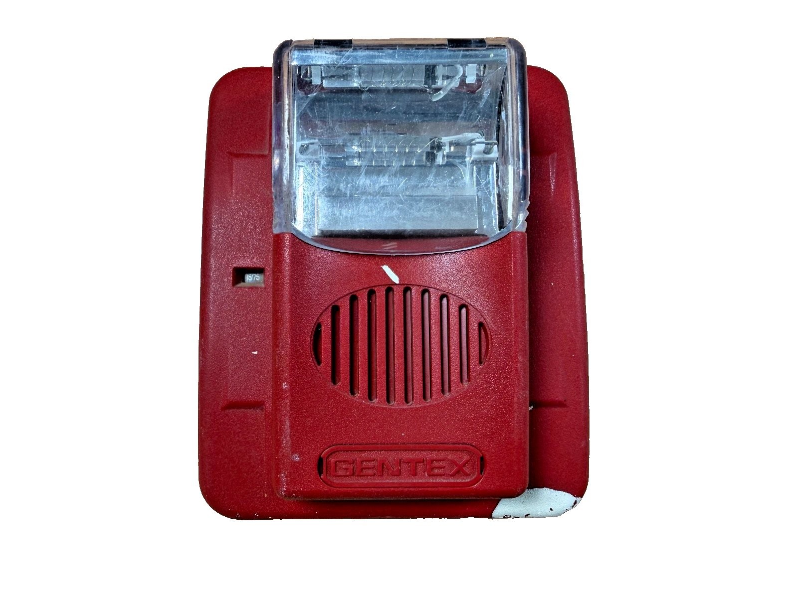 Gentex GEC24-15/75WR Fire Alarm Horn Strobe Wall Red w/ Mounting Plate