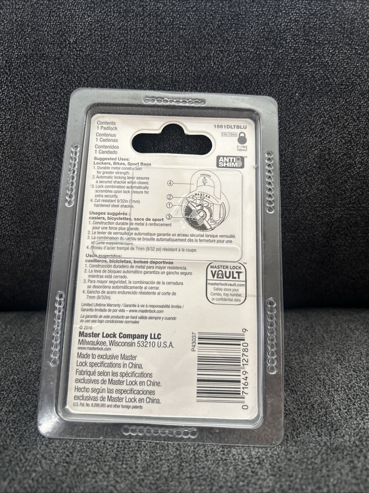 Master Lock, 1561DLTBLU