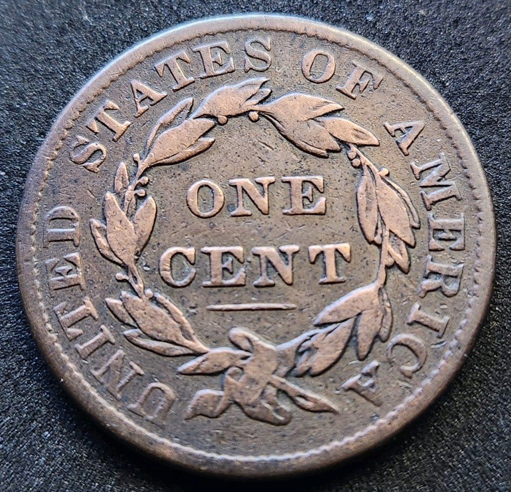 1837 Medium Letters Coronet Head Large Cent #5253