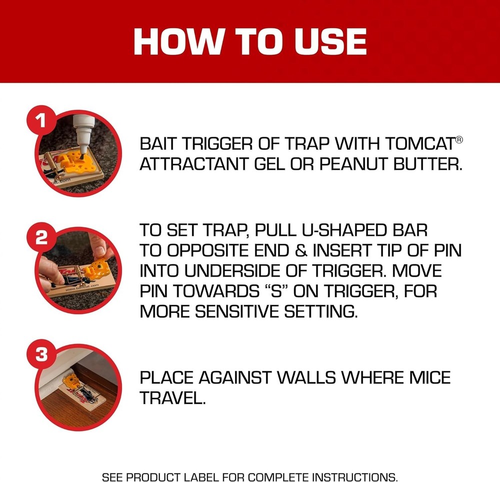 Compact and Effective Wooden Mouse Traps - 2 Traps for Efficient Rodent Control