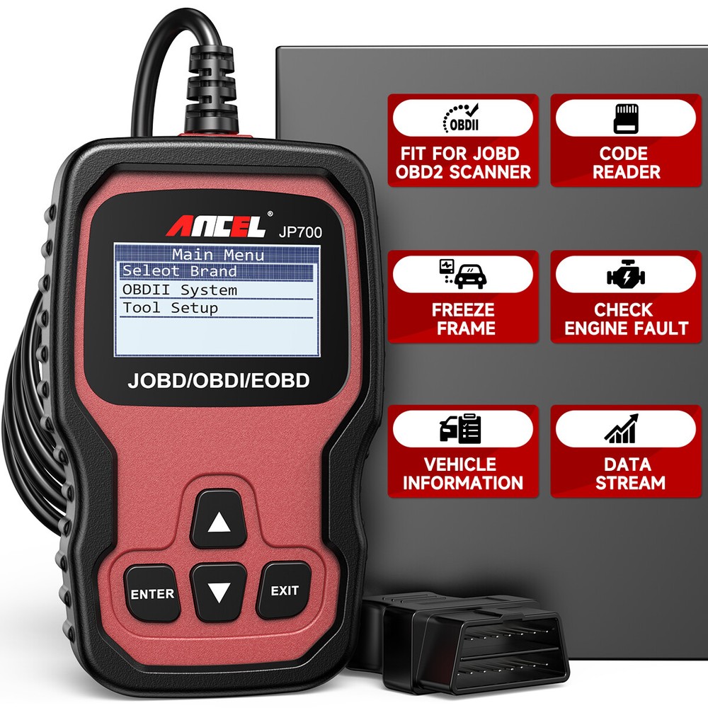 Ancel JP700 OBD2 Car Diagnostic Scanner JOBD Code Reader OBD2 Auto Engine Check