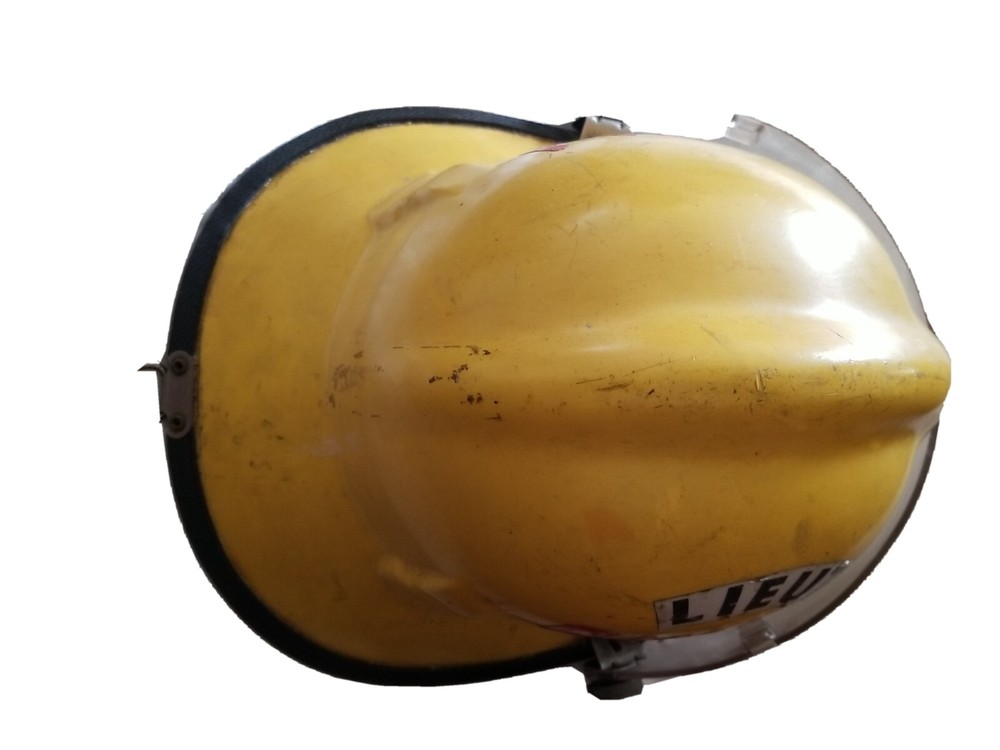 vintage cairns leather fire helmet 1966