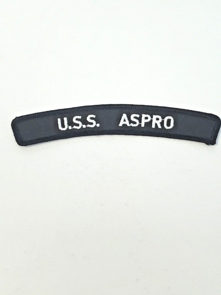 USS Aspro - Rocker - Submarine Patch - BC Patch - XBC1134