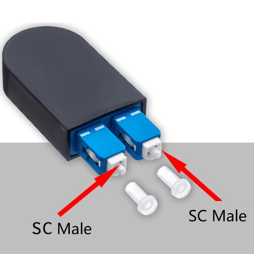 Loopback Fiber Opitc Adapter Single Mode SM Double SC Optical Fiber Connector