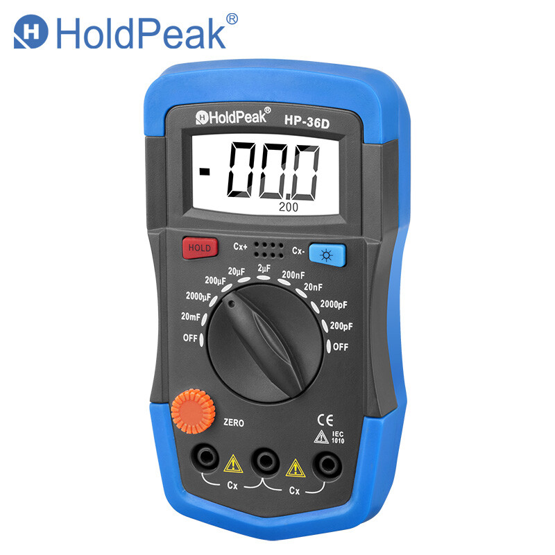 Capacitor Tester Kit 2000 Counts Digital Capacitance Meter BackLight 20000uF