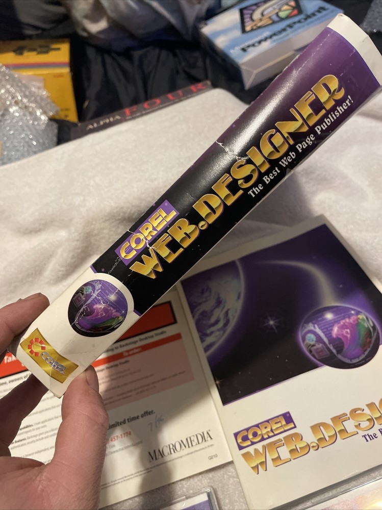 Corel Web Graphics Suite PC CD HTML Web Design Vintage See Details