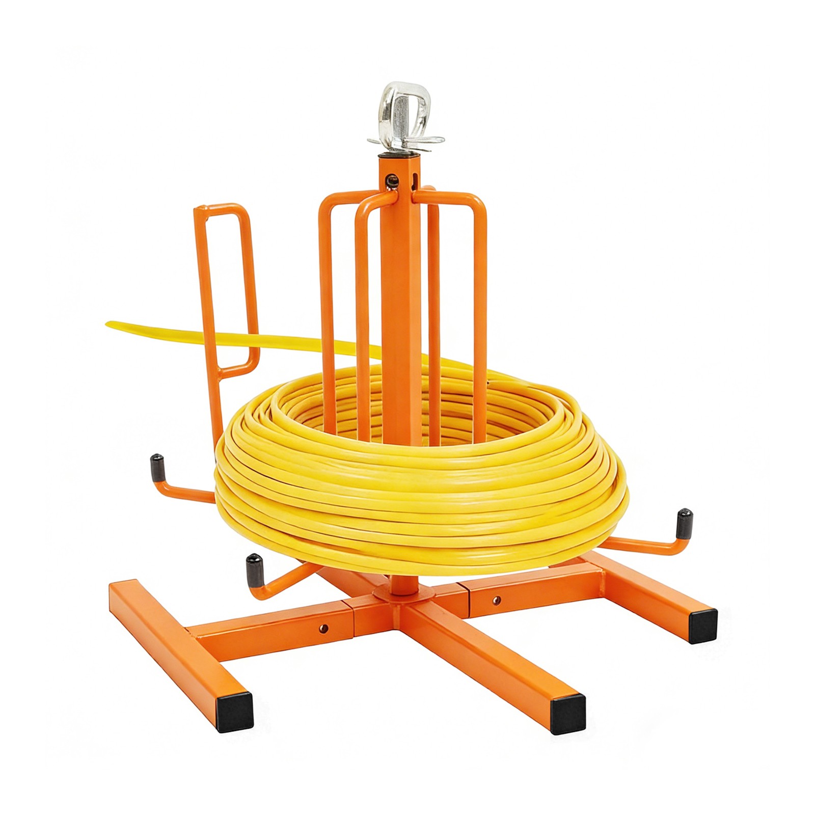 Cable Spool Dispenser Steel Wire De-Reeler Portable Floor or Stud Mount Design