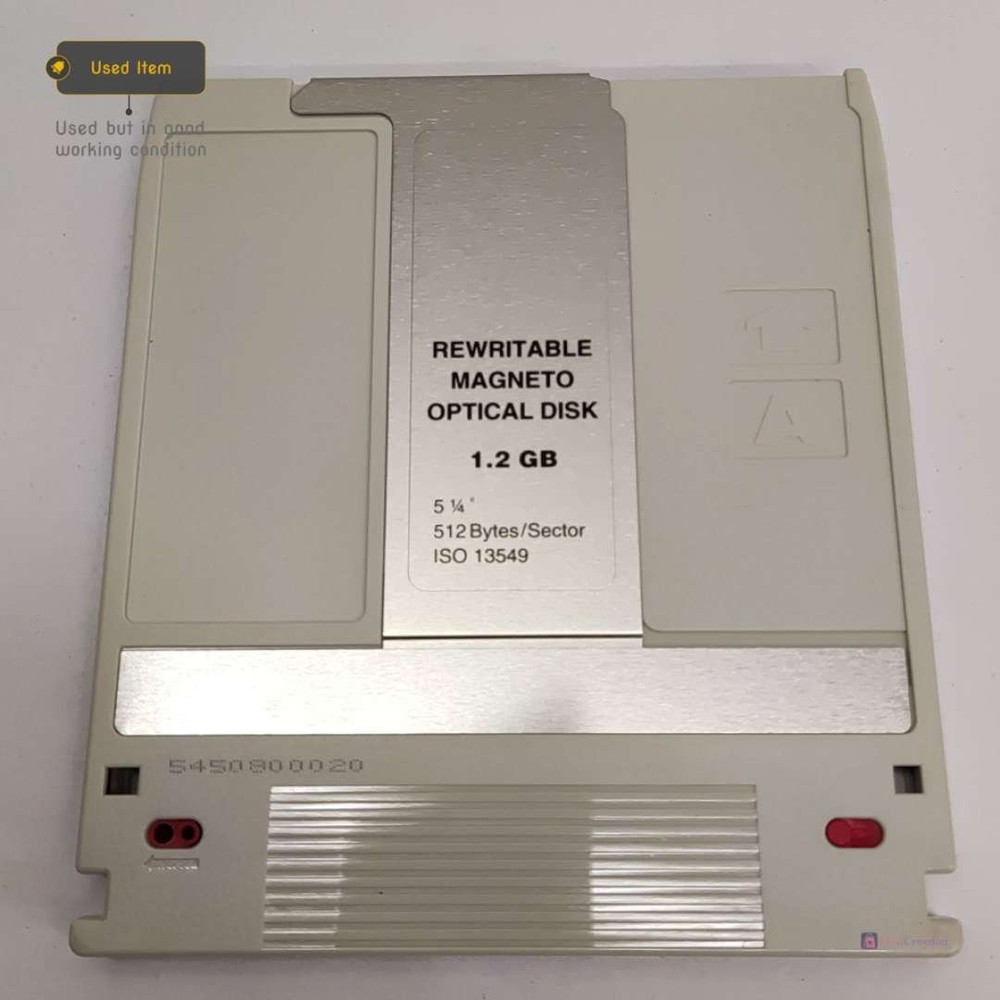 REWRITABLE MAGNETO OPTICAL DISC 1.2GB 512 BYTES/SECTOR WITH CASE