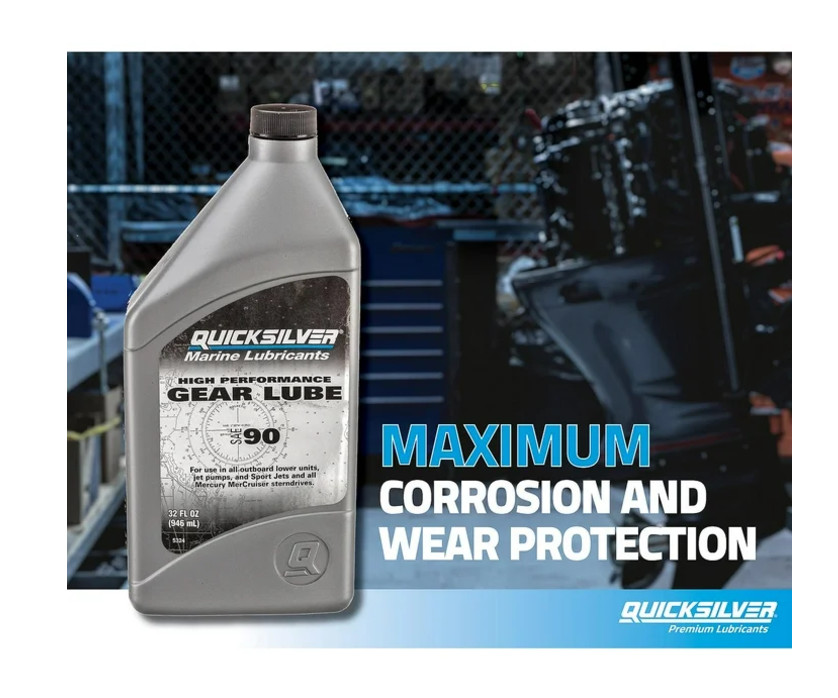 Quicksilver 858064Q01 High Performance SAE 90 Gear Lube for Mercury Outboards