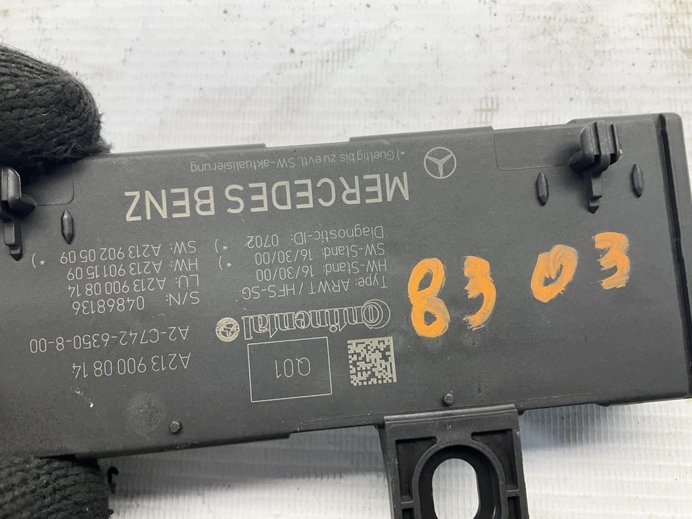 19-22 Mercedes E350 Trunk Lid Control Module T